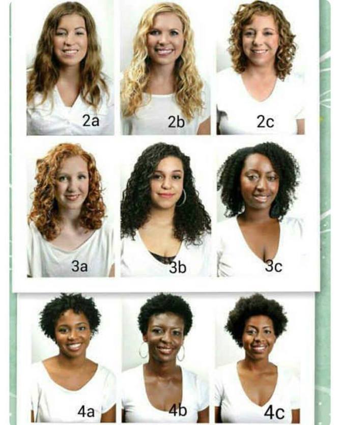 hair type chart by buzzfeed